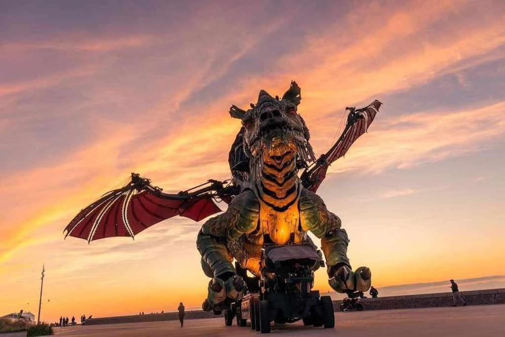 Studio Calais Front De Mer-Le Cocon Du Dragon-Classe 3 Etoiles Exteriör bild